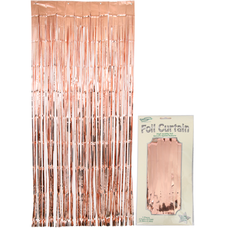 Cortina de lámina de Oro rosa