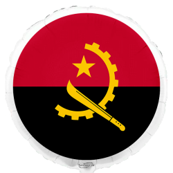 Globo con bandera de Angola de 45 cm
