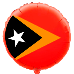 Globo con bandera de Timor Oriental de 45 cm