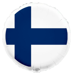 Globo con bandera de Finlandia de 45 cm