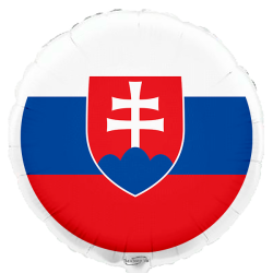 Globo con bandera de Eslovaquia de 45 cm