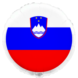 Globo con bandera de Eslovenia de 45 cm