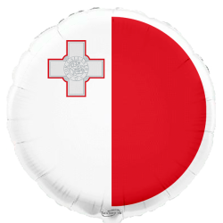 Globo con bandera de Malta de 45 cm