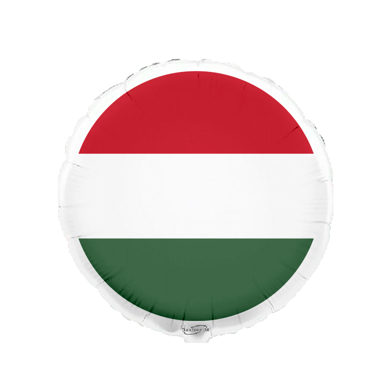 Balão de 45cm Bandeira da Hungria Balão de 45cm Bandeira da Hungria