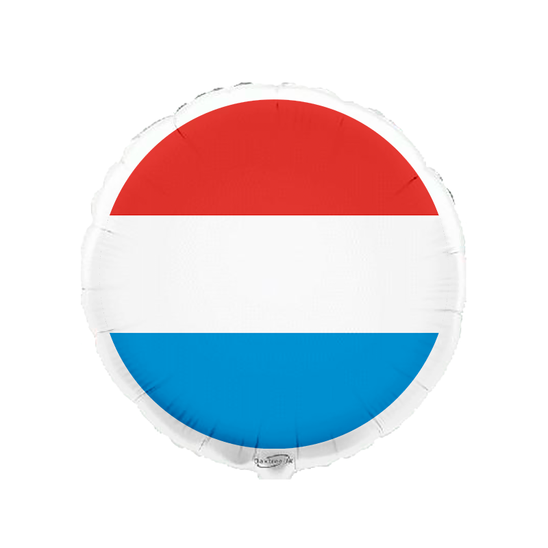 Globo con bandera de Luxemburgo de 45 cm Globo con bandera de Luxemburgo de 45 cm