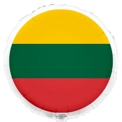 Globo con bandera de Lituania de 45 cm