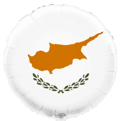 Globo con bandera de Chipre de 45 cm