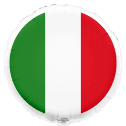 Globo con bandera de Italia de 45 cm