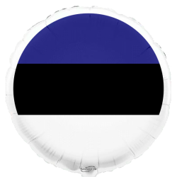 Globo con bandera de Estonia de 45 cm