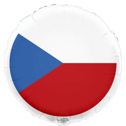 Globo con bandera de República Checa de 45 cm