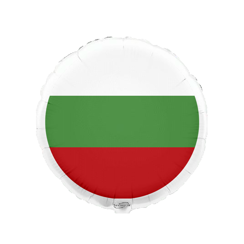 Globo con bandera de Bulgaria de 45 cm Globo con bandera de Bulgaria de 45 cm