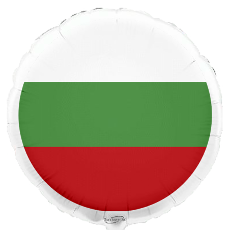 Globo con bandera de Bulgaria de 45 cm