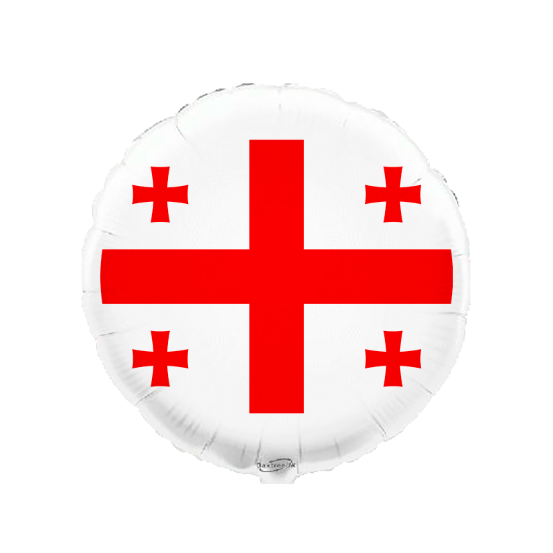 Balão de 45cm Bandeira da Geórgia