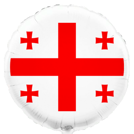 Balão de 45cm Bandeira da Geórgia