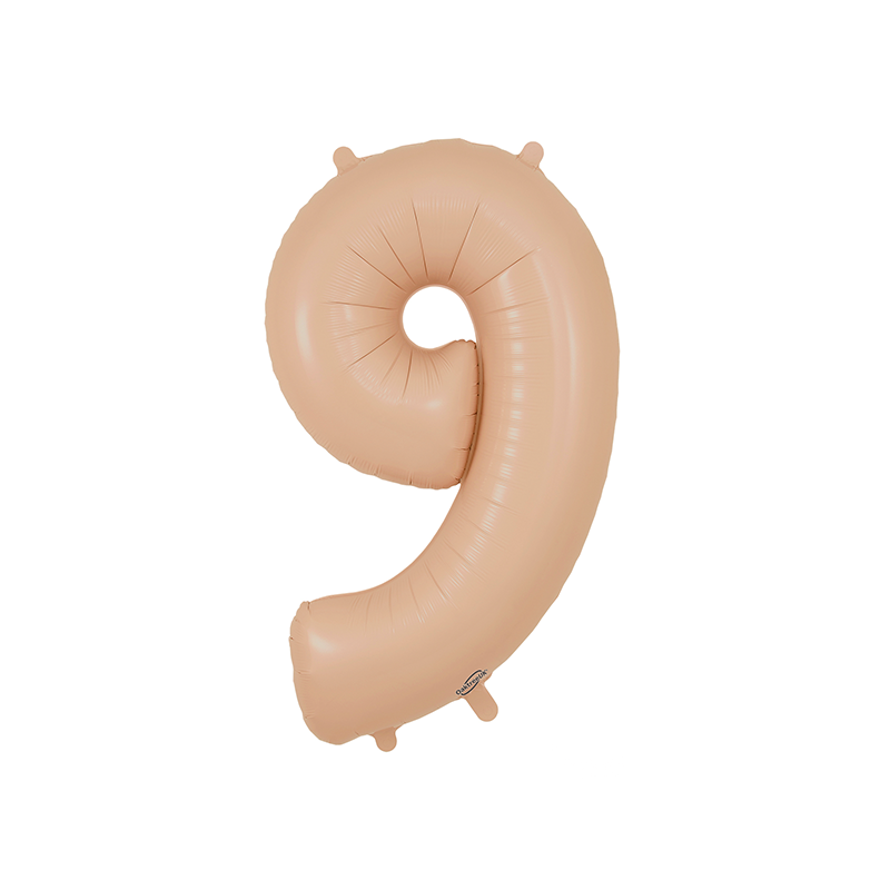 86cm Blush Number 9 Balloon