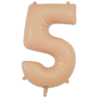 86cm Blush Number 5 Balloon