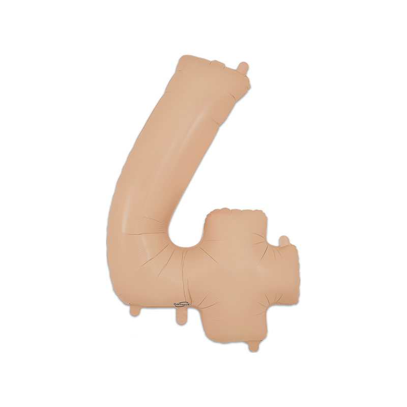 86cm Blush Number 4 Balloon