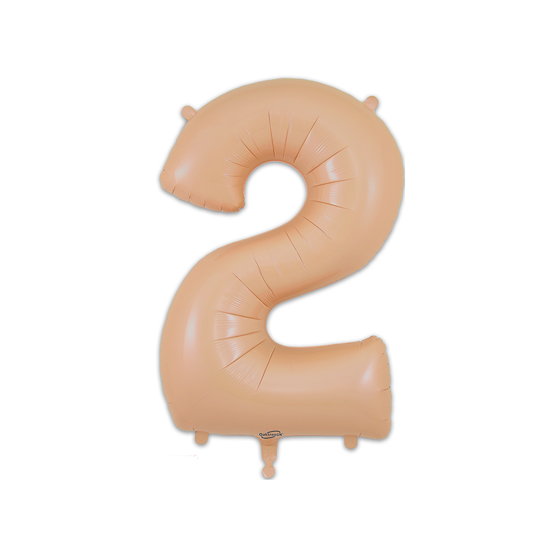 86cm Blush Number 2 Balloon