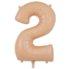 86cm Blush Number 2 Balloon