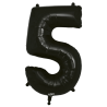 86cm black Number 5 Balloon