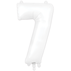 86cm white Number 7 Balloon