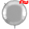 Balão Redondo de 90cm Prateado