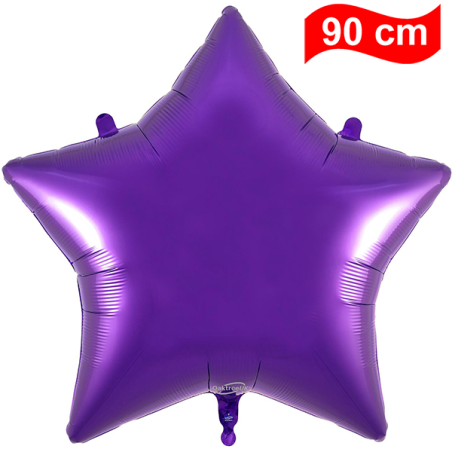 Balão Estrela de 90cm Roxo