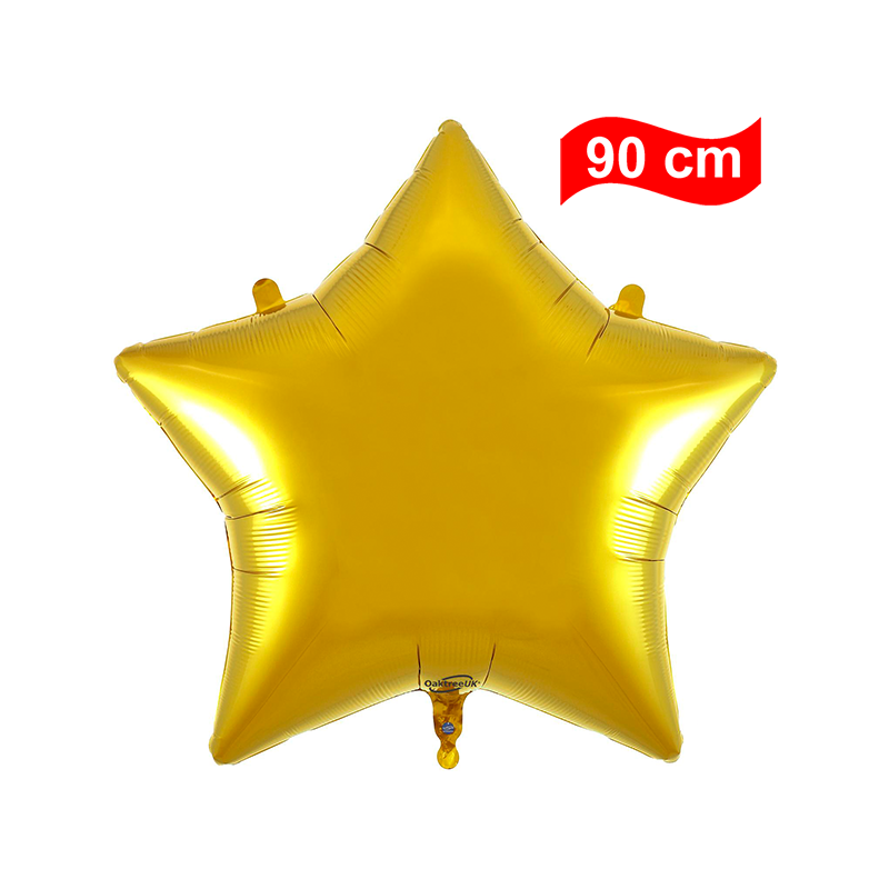 Balão Estrela de 90cm Dourado