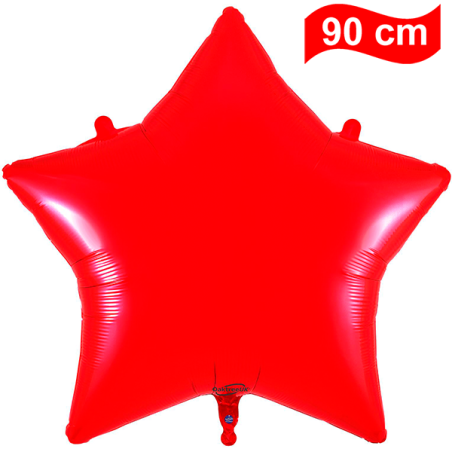 Balão Estrela de 90cm Vermelho