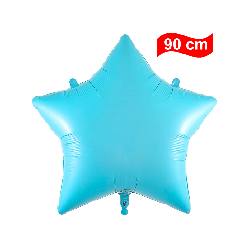 Globo Estrella 90cm Azul Bebé