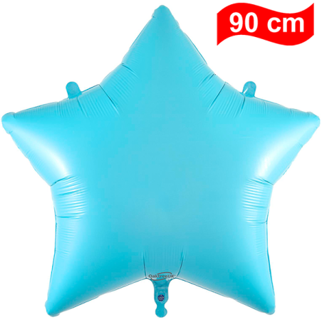 Globo Estrella 90cm Azul Bebé