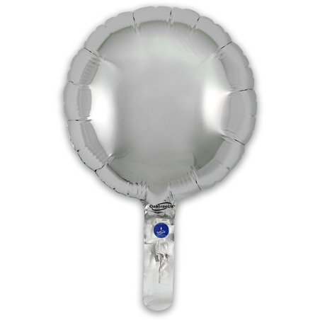 23cm Round Silver Foil Balloon