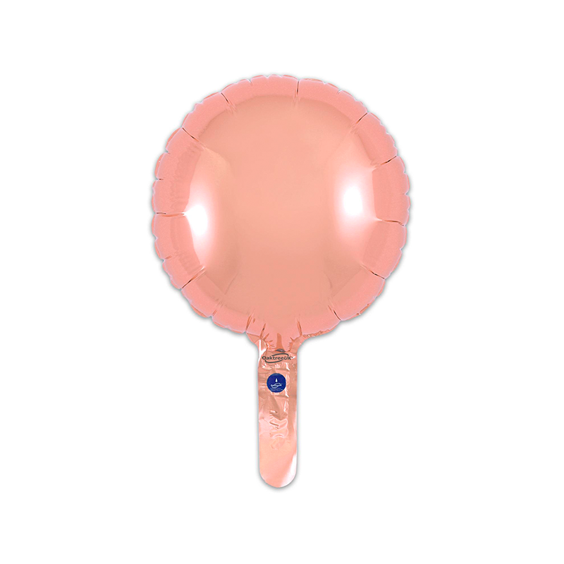 23cm Round Rose Gold Foil Balloon