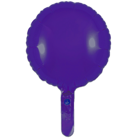 23cm Round Purple Foil Balloon