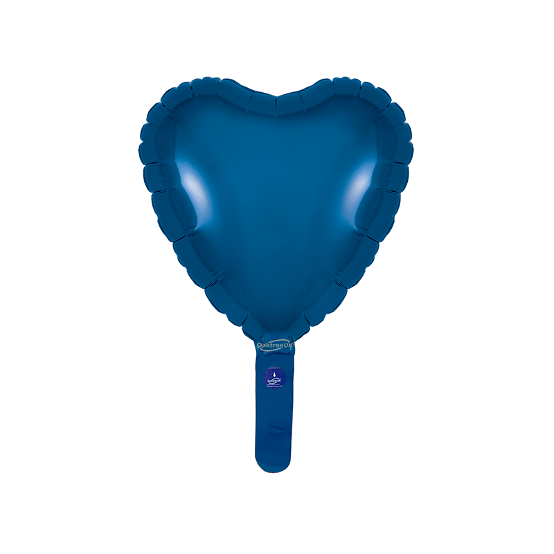 Globo Corazón Azul Marino 23cm