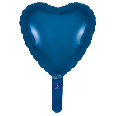 23cm Navy Blue Heart Balloon