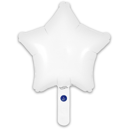 23cm Star White Foil Balloon