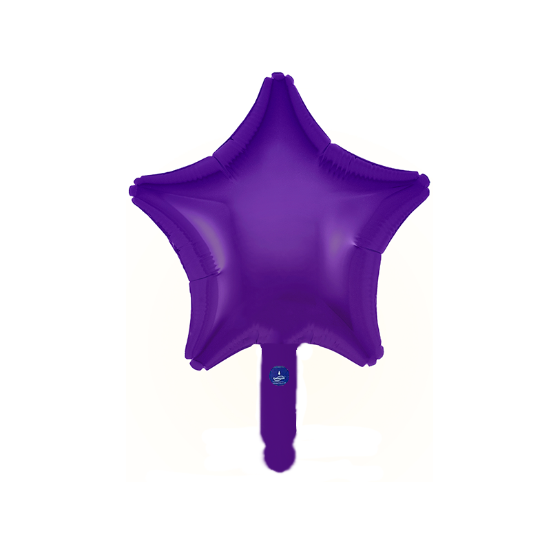 23cm Star Purple Foil Balloon