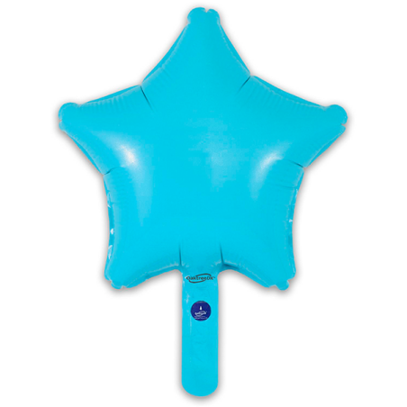 Globo Estrella Azul Celeste 23cm