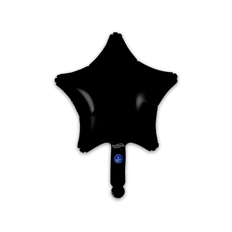 23cm Star Black Foil Balloon