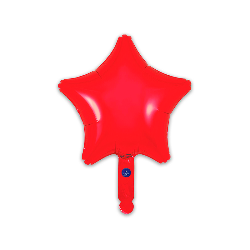 Globo Estrella Rojo 23cm
