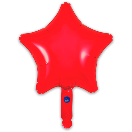 Globo Estrella Rojo 23cm