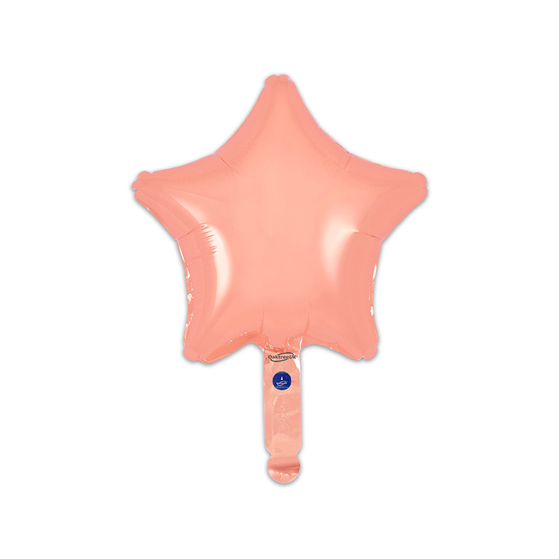 Balão Estrela de 23cm Rosa Dourado