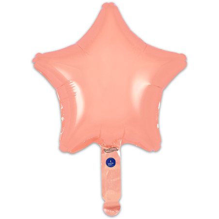 Balão Estrela de 23cm Rosa Dourado