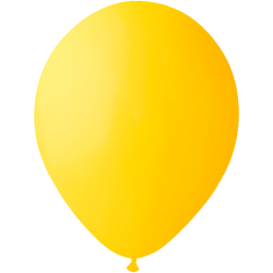 26cm Yellow Balloon