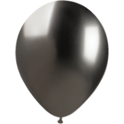 33cm Chrome Grey Balloon