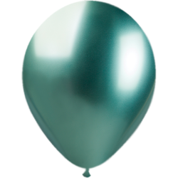 Balão 33cm Verde Cromado