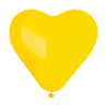 Globo corazón 30cm Amarillo
