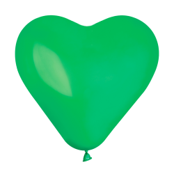 Balão coração de 30cm Verde