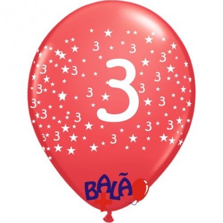 Balloon 30cm 3 with stars